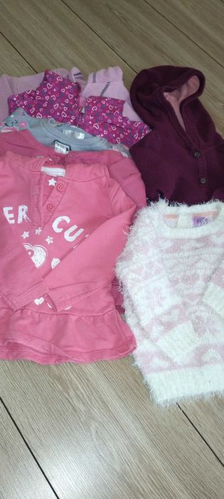 Bluza  dla dziewczynki 7szt 74