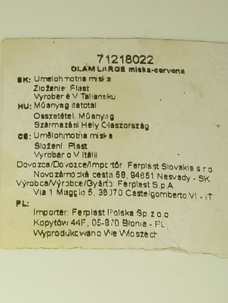 Miska dla psa Ferplast 1,2 litra
