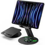 OMOTON stojak na tablet iPad obrotowy metalowy 360° 4,7-13" biurko reg