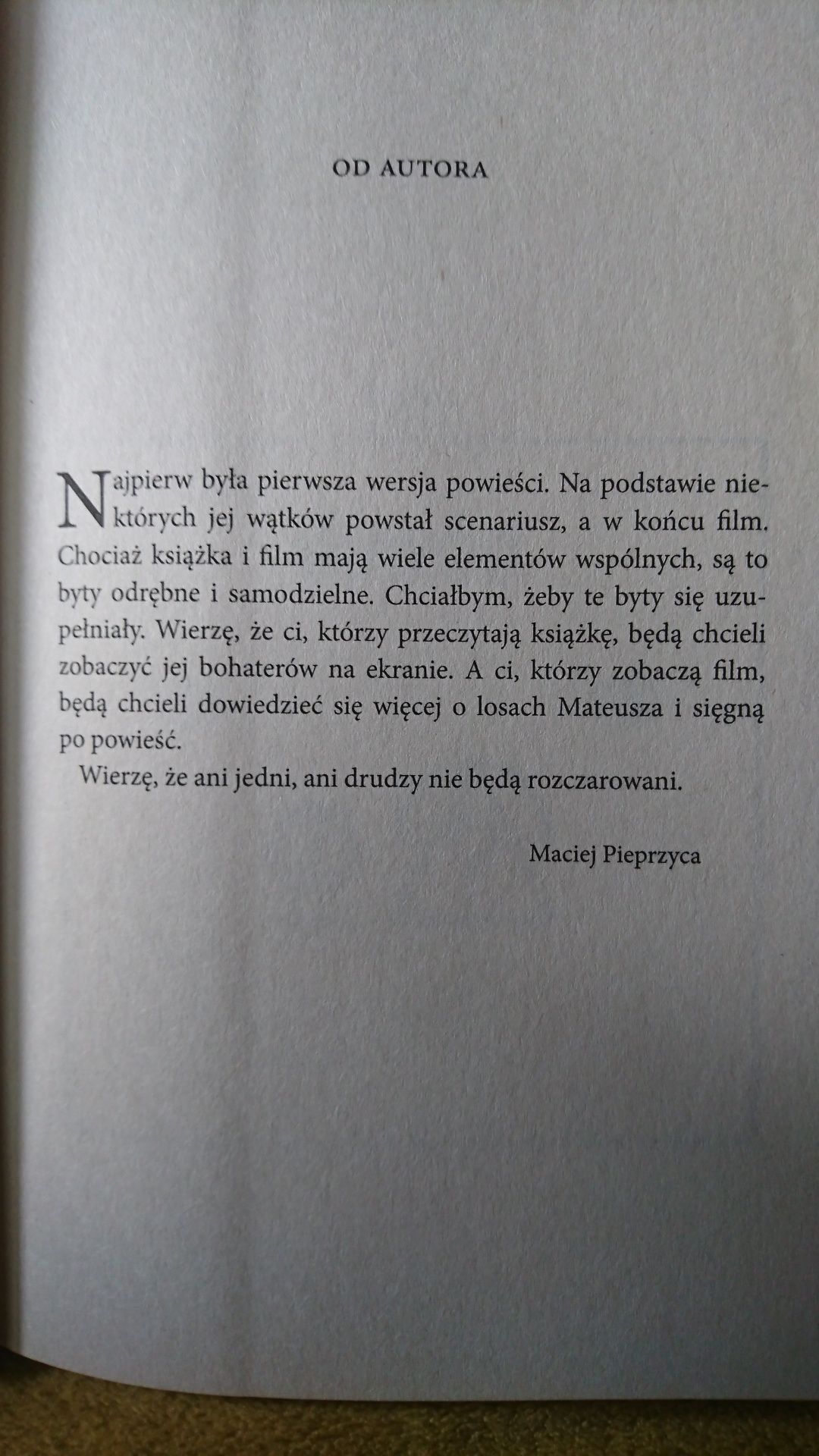 Maciej Pieprzyca - Chce się żyć (książka).