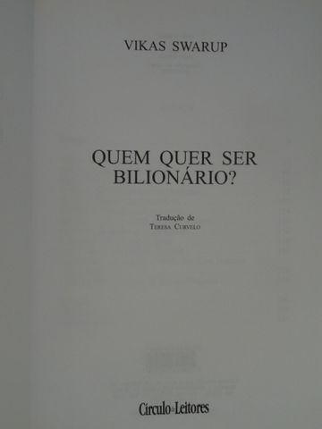 Quem Quer Ser Bilionário? de Vikas Swarup