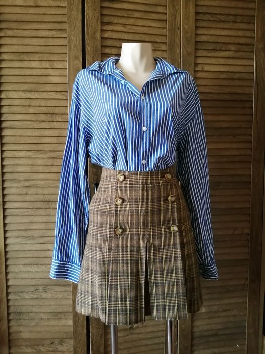 Marc Aurel шерстяна спідниця в клітинку