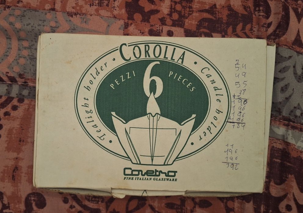 Covetro Corolla 6 Bases Velas - Itália