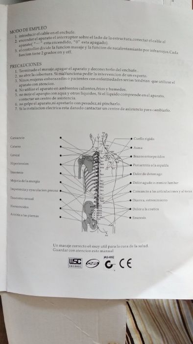 Almofada de Massagem Shiatsu com Infravermelhos