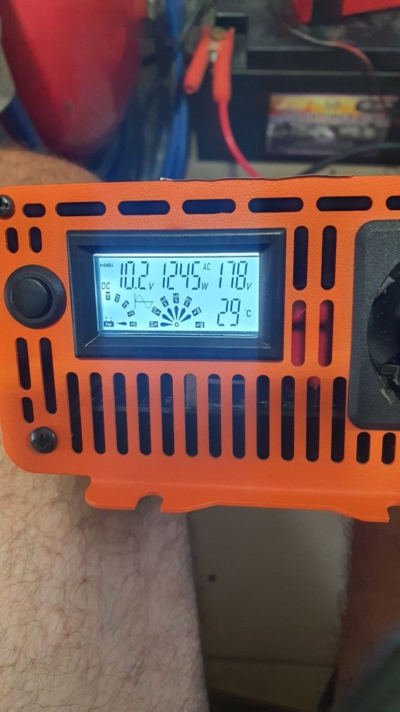 Інвертор Оригінал HOULI 1250W 12в. 220в. 50Гц. 2500Ватт пік!

2500В