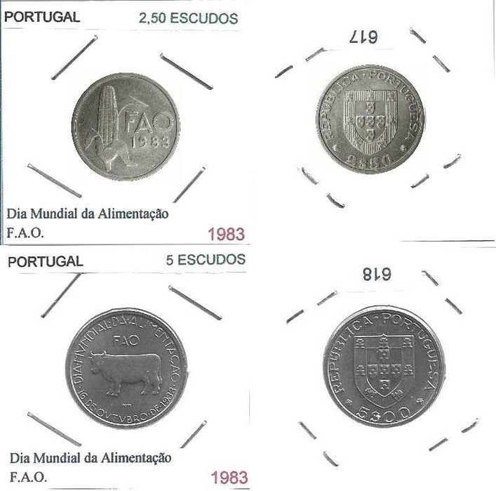 F.A.O. - Alimentação - - - Série - 1983 - - - - - Moedas