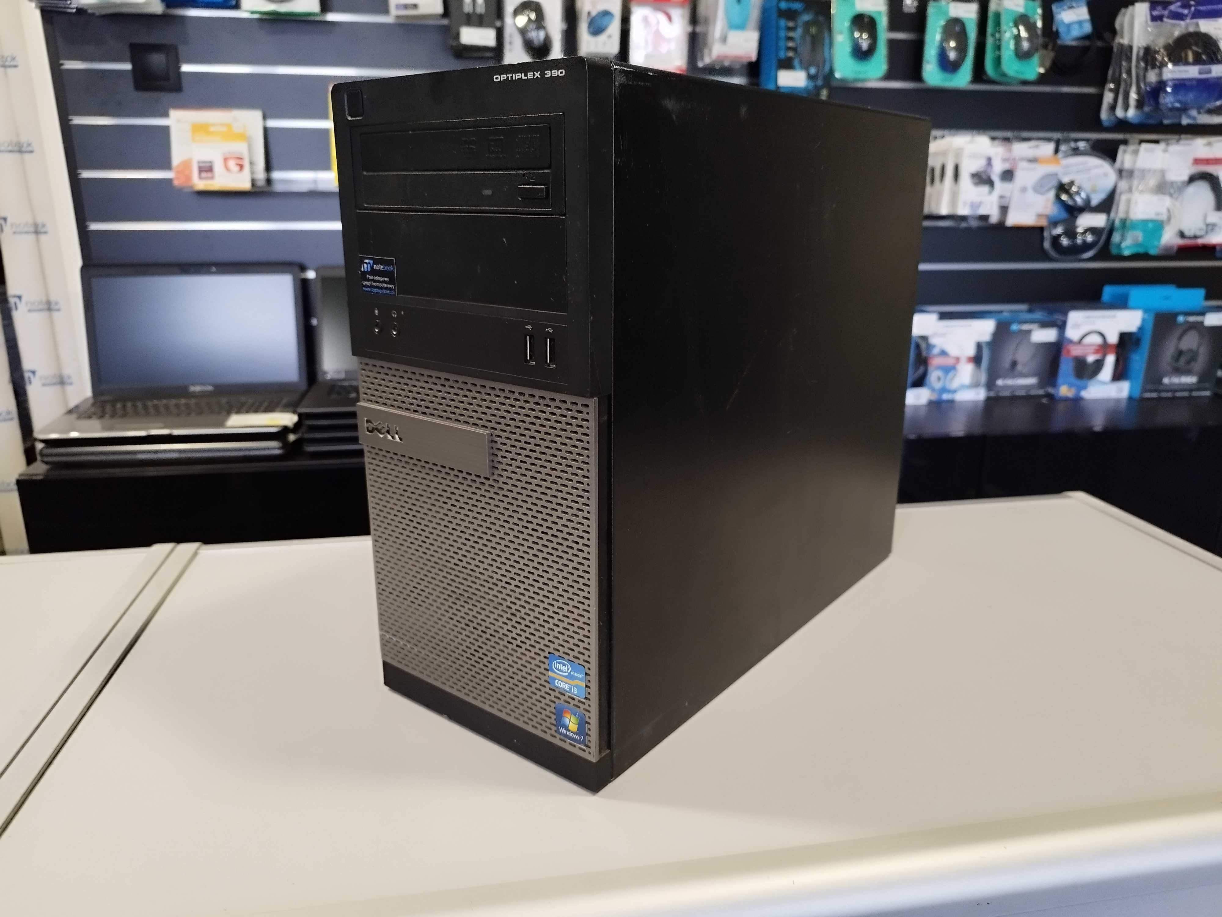 sprawny komputer Dell 390 Core i3-2100 2x 3.1GHz 4GB 500GB Windows 7