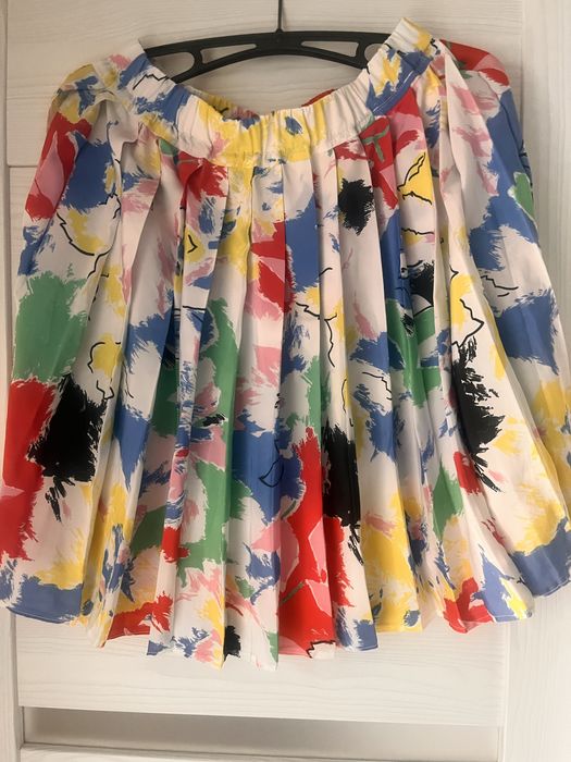 Plisowana kolorowa spodnica