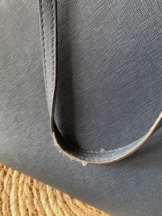 Torba torebka wittchen shopper bag skóra saffiano granatowa duża