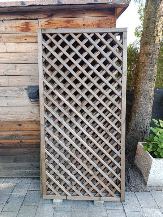 Płot kratkowy 90x180 cm drewniany