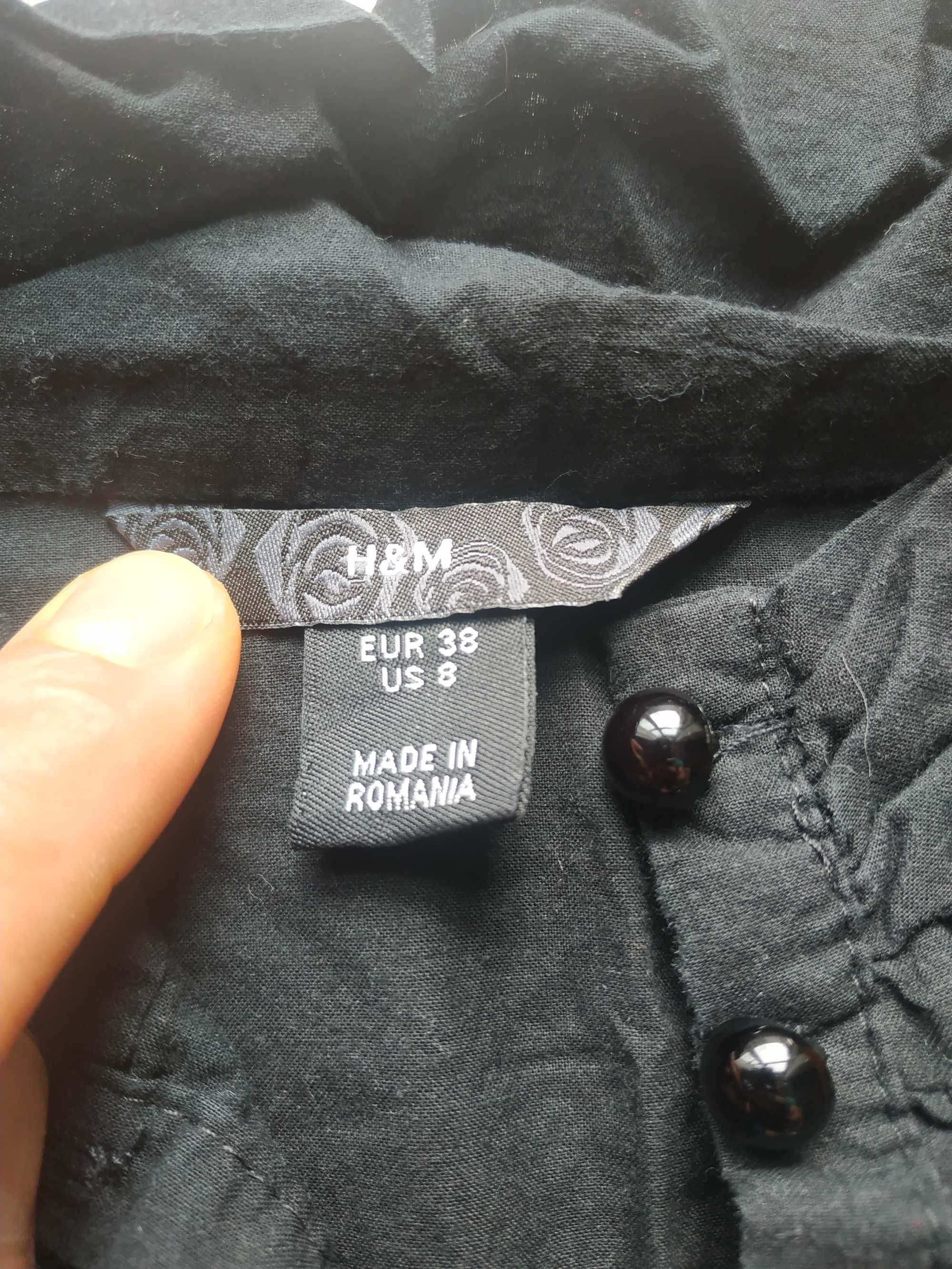 Koszula czarna dla dziewczynki H&M roz 38 - piękna i elegancka :)