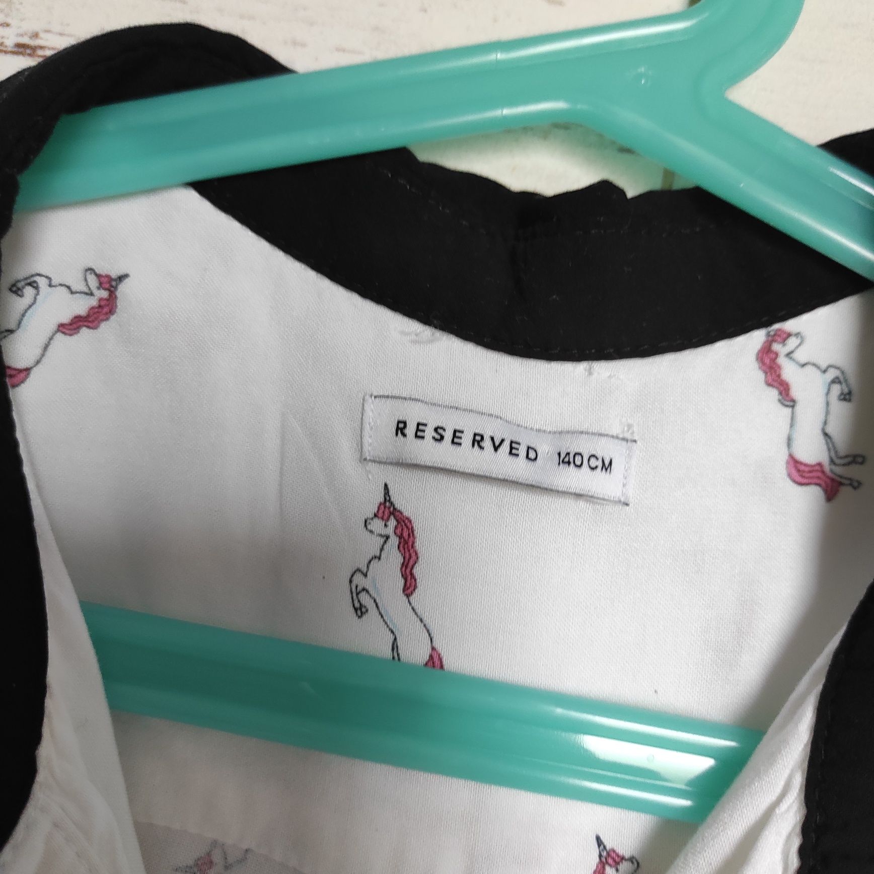 Koszula krótki rękaw jednorożce Reserved 140