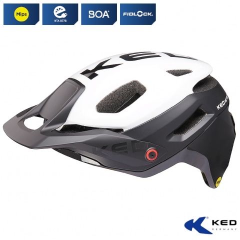 Kask rowerowy KED PECTOR ME-1 biało-czarny MTB MIPS "M" (52-58cm)