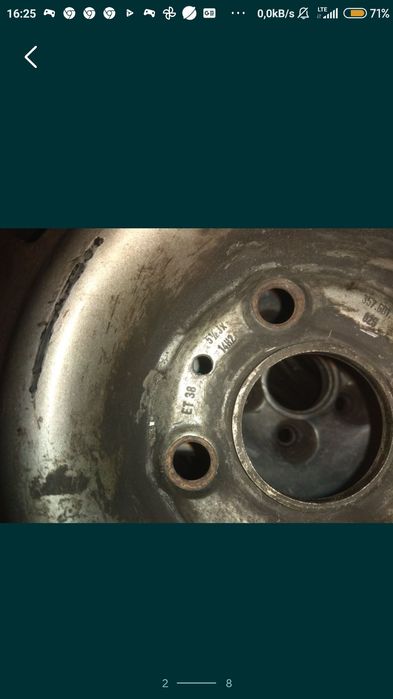 Koła stalowe razem z oponą.