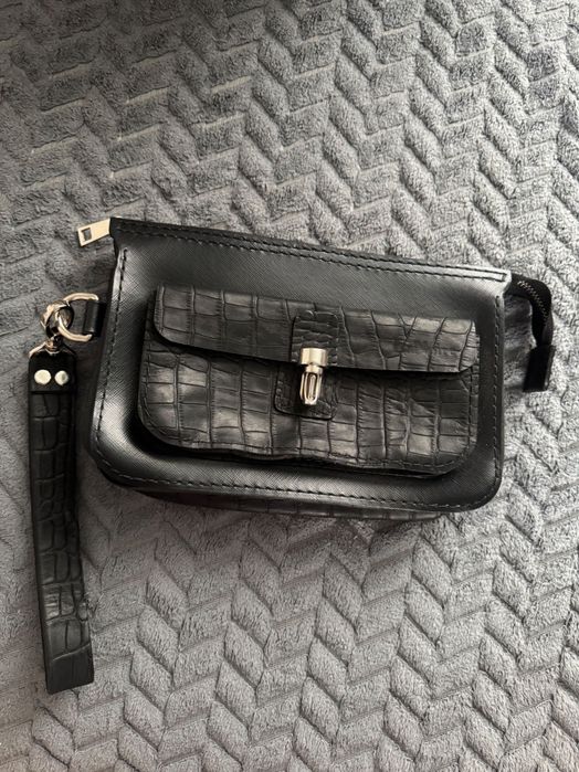 Сумка-клатч шкіряна класична