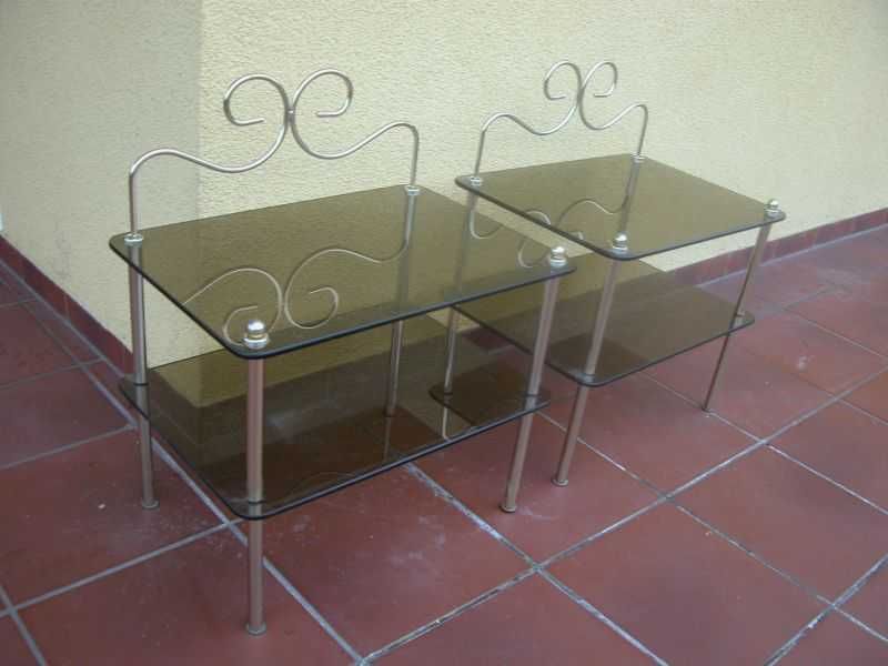 szafki nocne ze szkłem