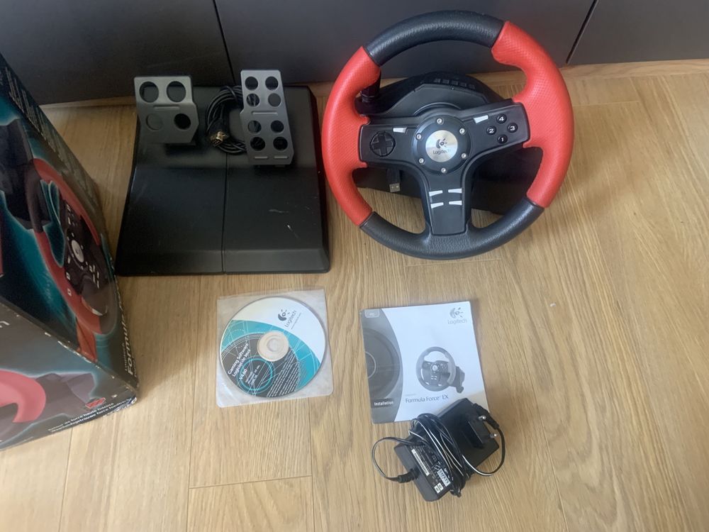 Игровий руль Logitech Force EX  (thrustmaster) PC/PS відео, тести