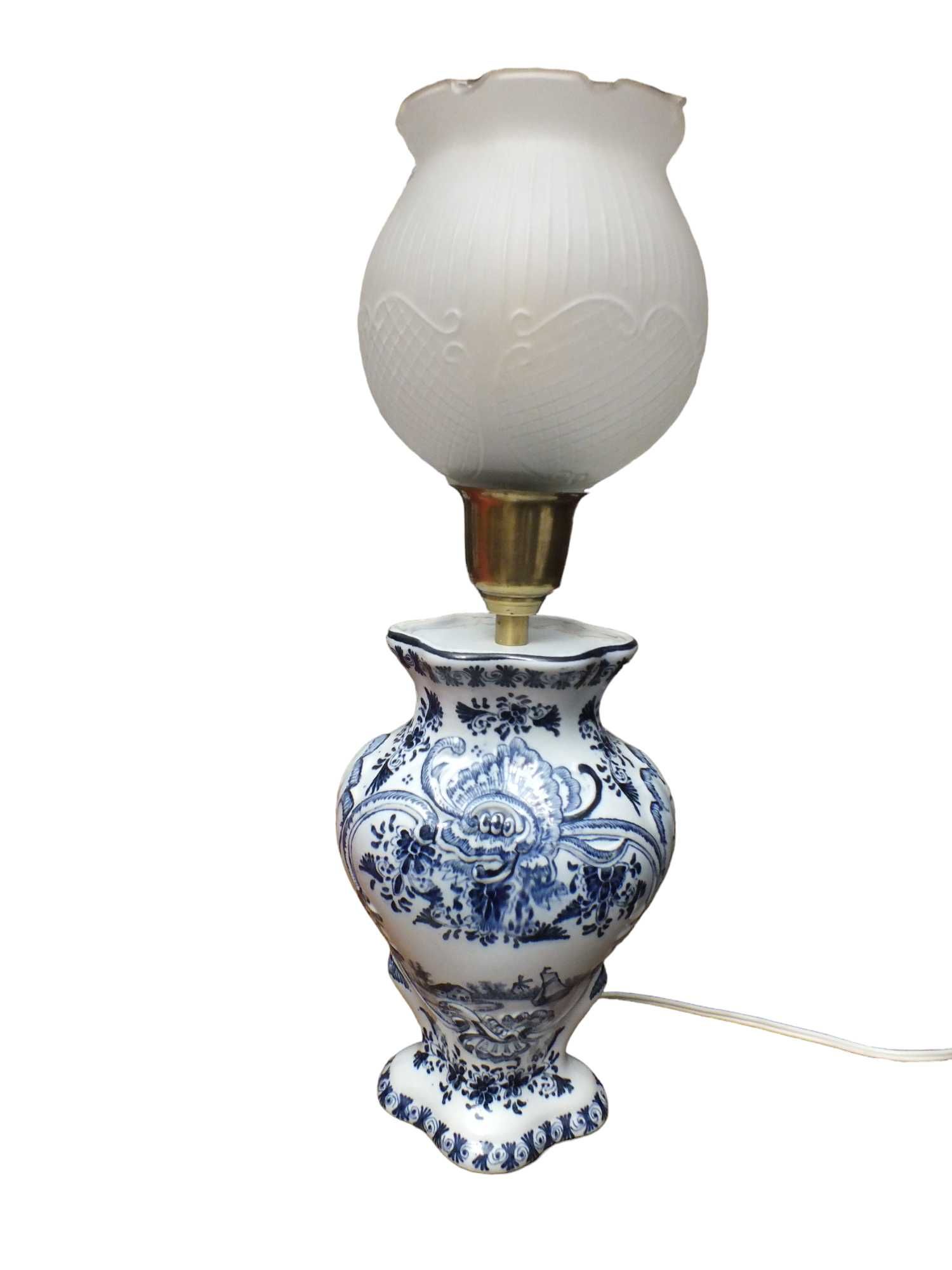 Lampa stołowa sygnowana delft B120702