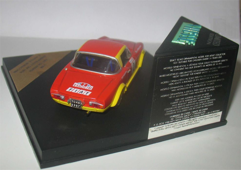 Vitesse - Fiat 124 Abarth - Vencedor Rally de Portugal 1974