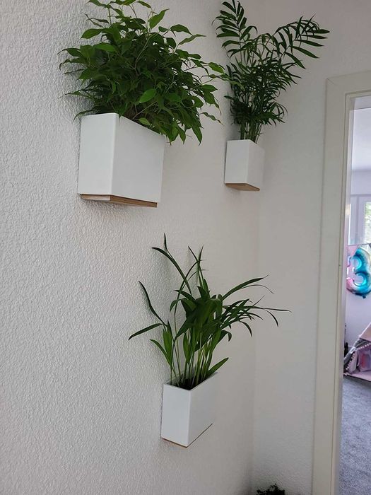 Zestaw 3 wiszących doniczek doniczki na kwiaty rośliny kwietniki