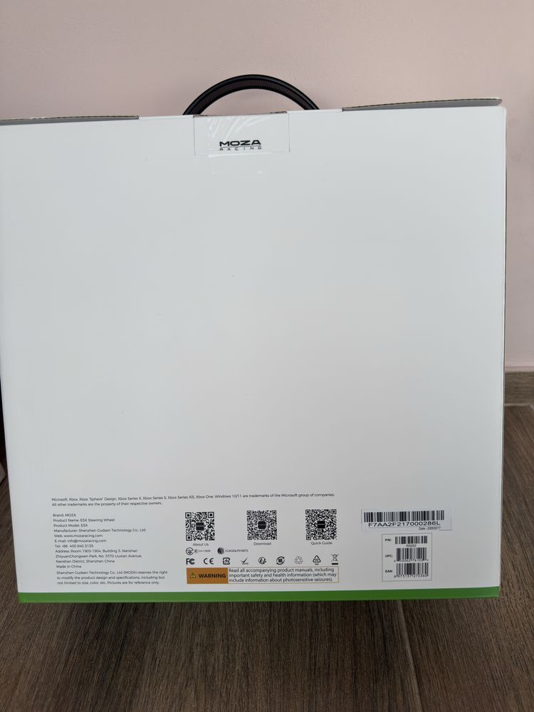 Набір для автосимуляторів База Moza R9 V3 + педалі SRP + кермо ESX