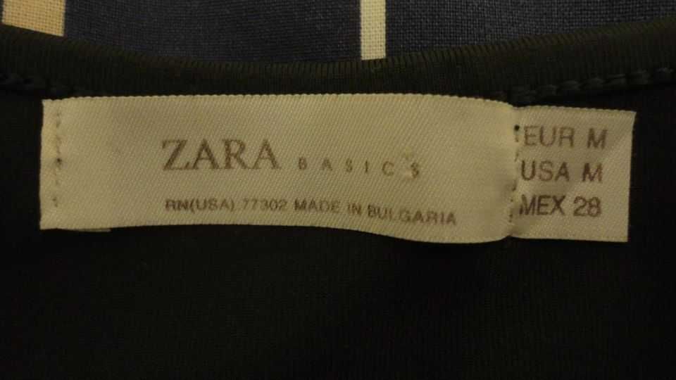 Top de senhora verde escuro Zara Basics