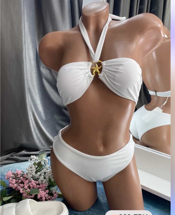 НОВИЙ білий купальник