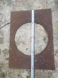 чугунная плита на Печку размер 70 × 40 см. для топки 40×30