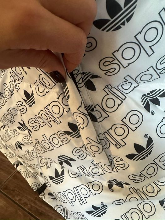 Пуховик двосторонній зимовий Adidas Reversible Monogram