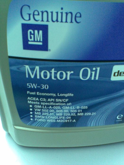 Olej silnikowy GM 5W-30   5 litrow