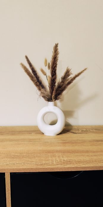 Decoração vaso com folhas