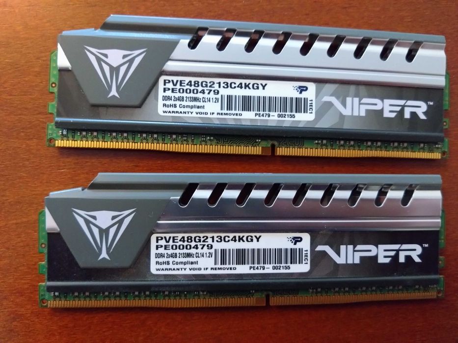 Patriot Viper 4 DDR4 8GB (2x4GB) 3000MHz CL16 – używane, sprawne