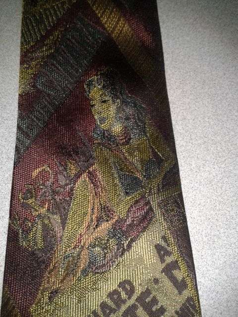 Галстук краватка мужской для рыбака рибалки, с ретро женщинами