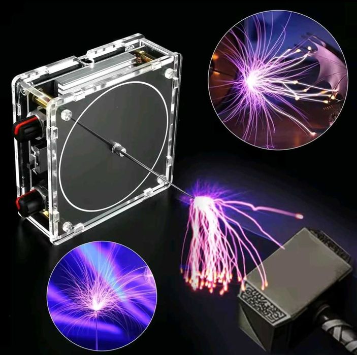 Музична Котушка Тесла Колонка з Bluetooth, генератор блискавок