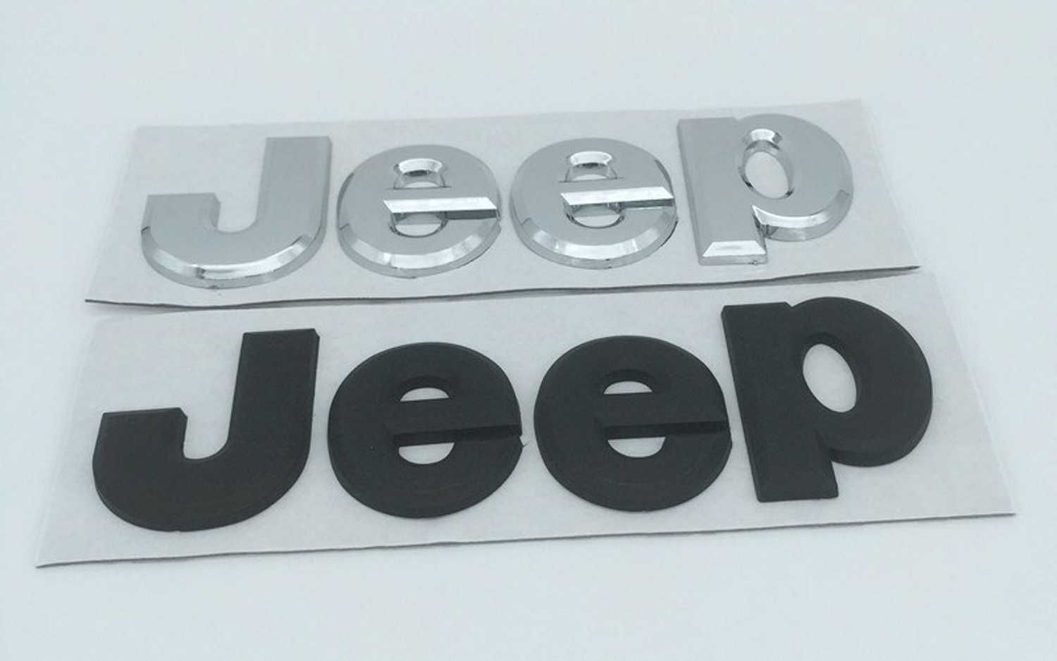 JEEP - Centros de jante, emblemas, símbolos, legendas e letras