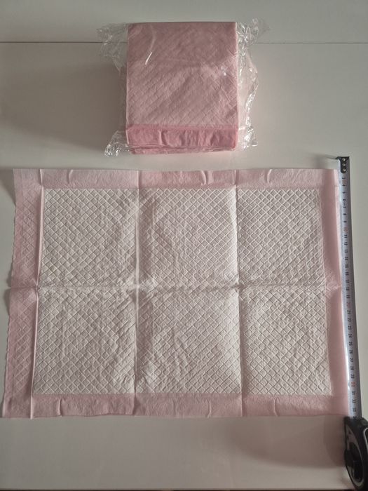 Podkłady chłonne higieniczne różowe 20 sztuk 33 × 45 cm