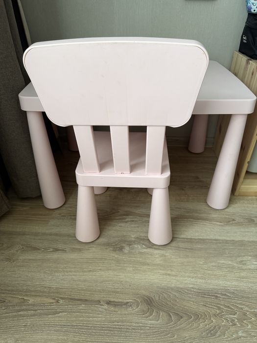 Стіл та стілець дитячий MAMMUT IKEA