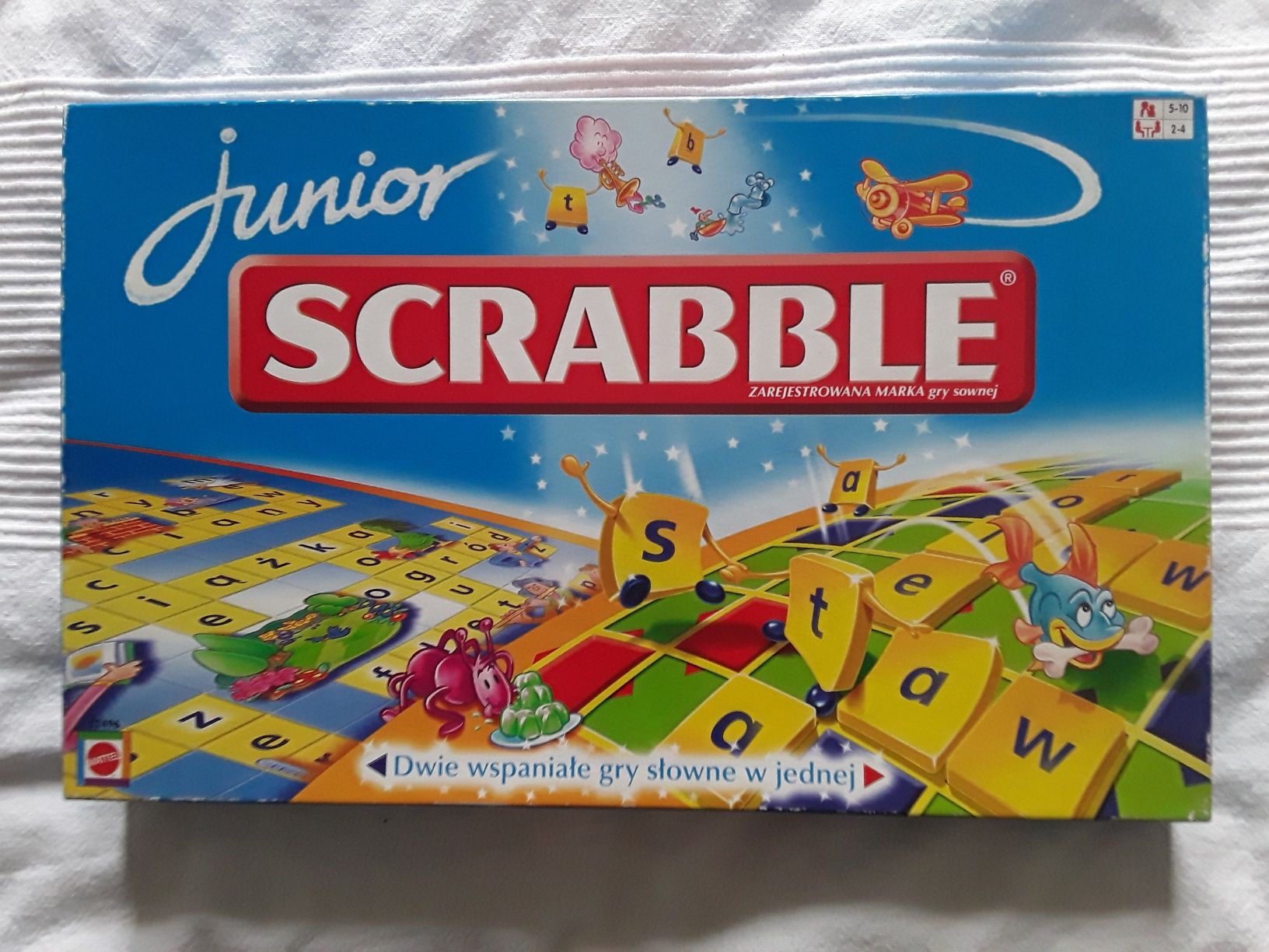 Gra planszowa Scrabble Junior.