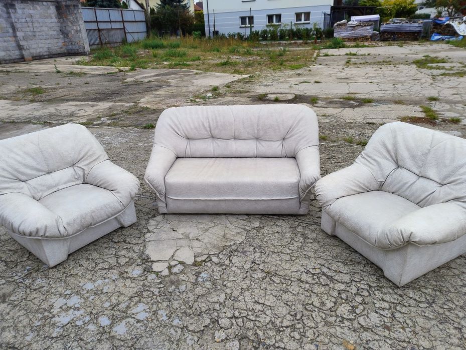 komplet wypoczynkowy sofa + 2 fotele