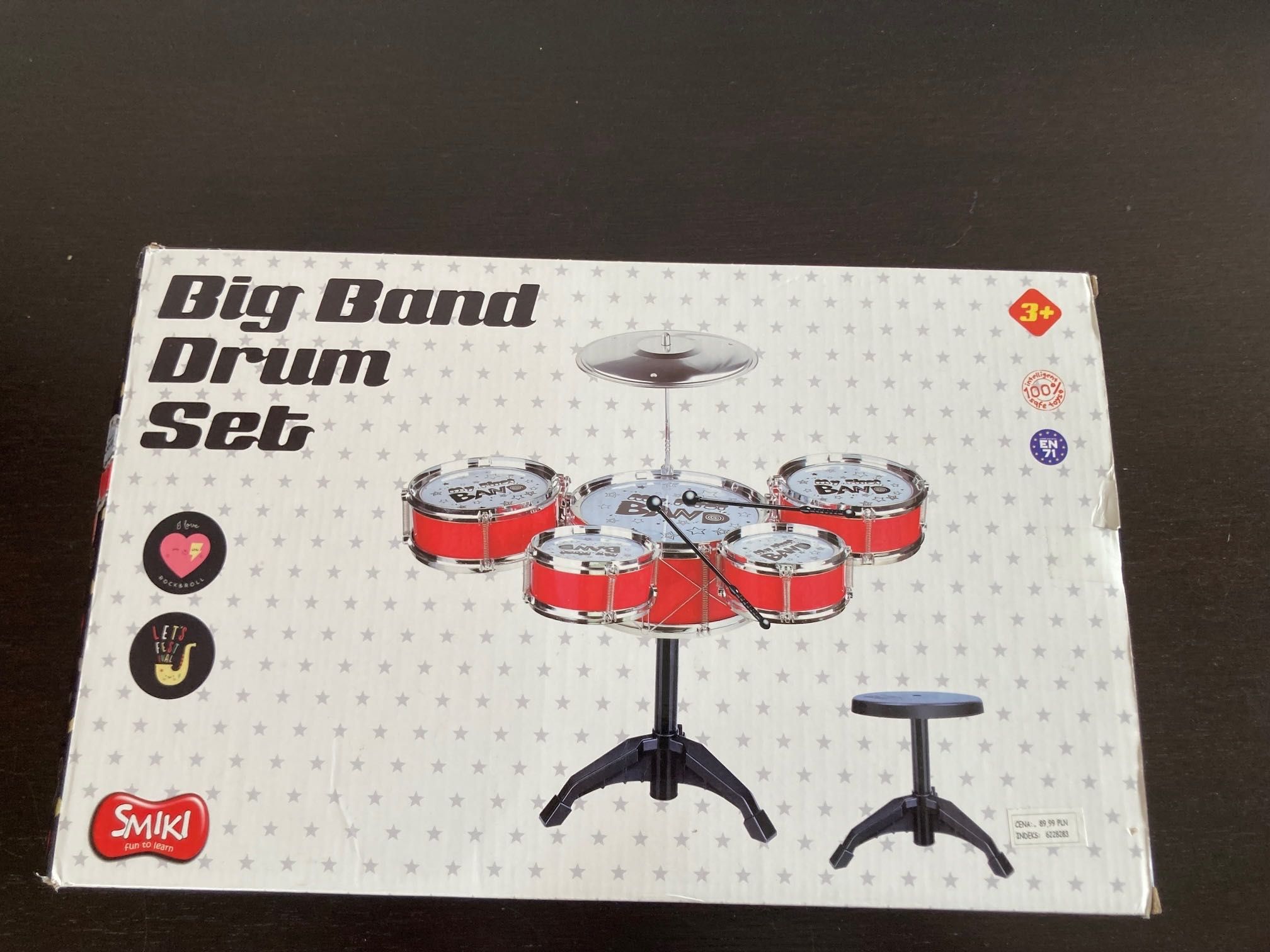 Zabawka perkusja Smiki Big Band Drum Set (brakujące elementy)