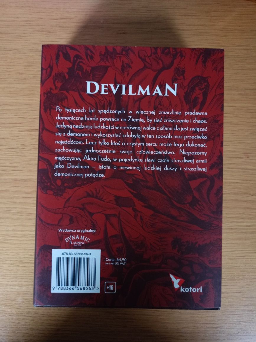 Manga DEVILMAN 1 ; autor: GO NAGAI