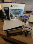 playstation 5 z napędem + dwa pady + gry + akcesoria BOGATY ZESTAW