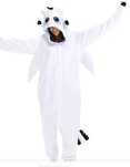 piżama M. Guturris White Dragon Onesie na Halloween, kostiumem zwierzą