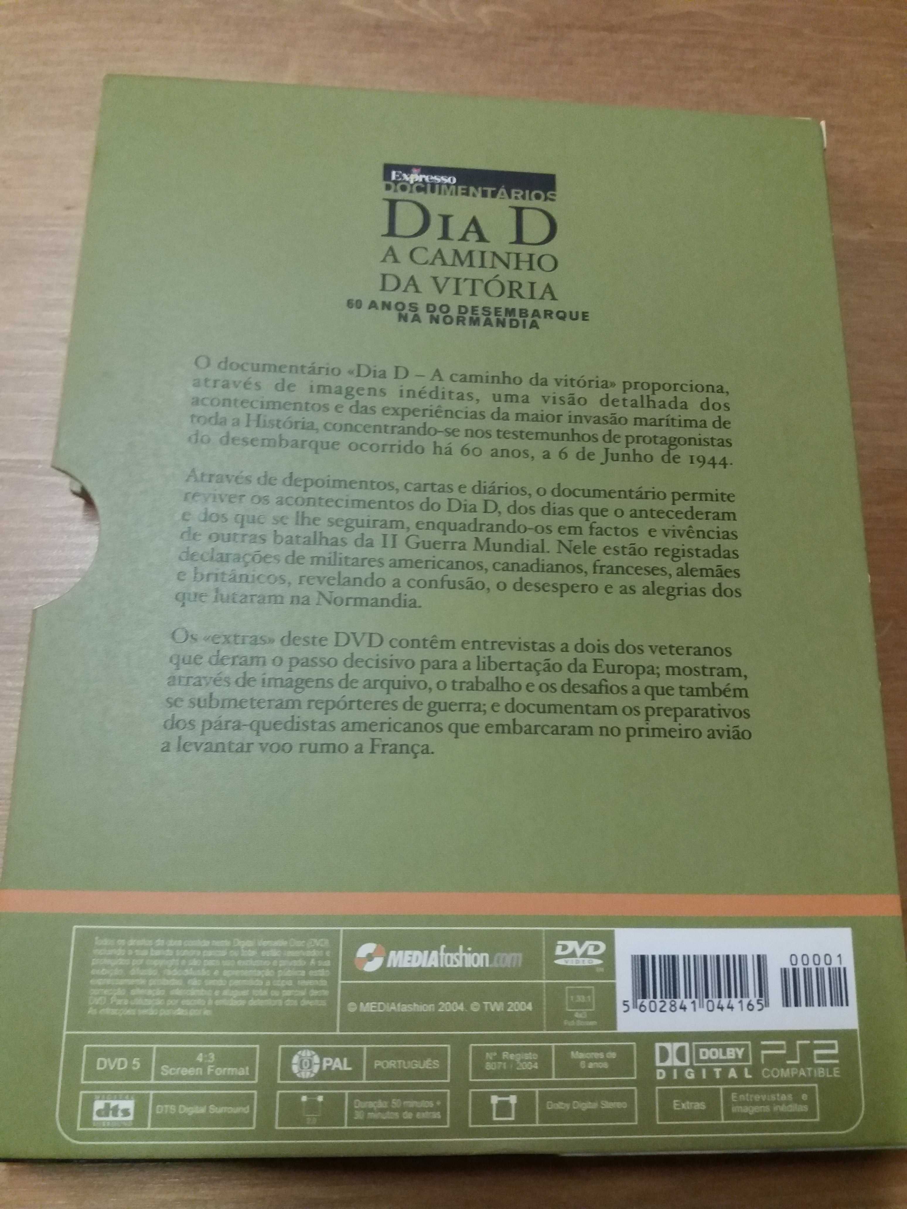 NOVO,Dvd dia D,a caminho da Vitória.Ed. especial Expresso,envio ctt