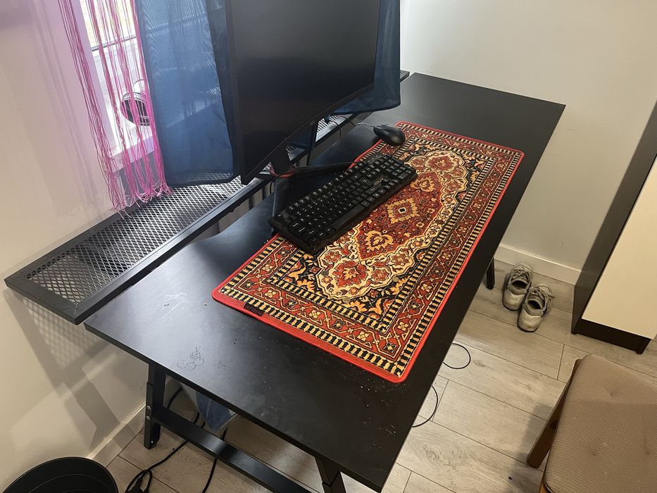 Biurko, duże 160x80, do biura, regulacja wysokosści