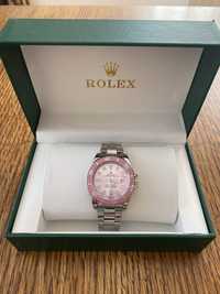 Rolex Pink zegarek nowy zestaw