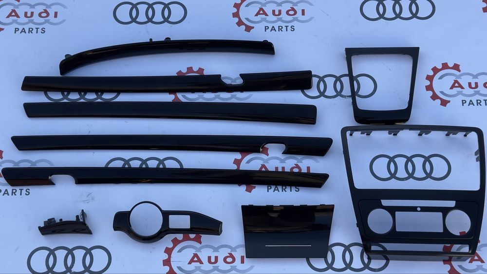 Чорний Декор салону Октавія а5 Комплект Накладки Октавія а5 Skoda A5