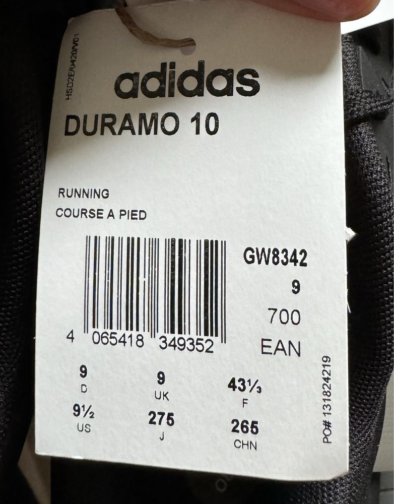 Кросівки Adidas Duramo 10 gw8342 оригінал 41;43