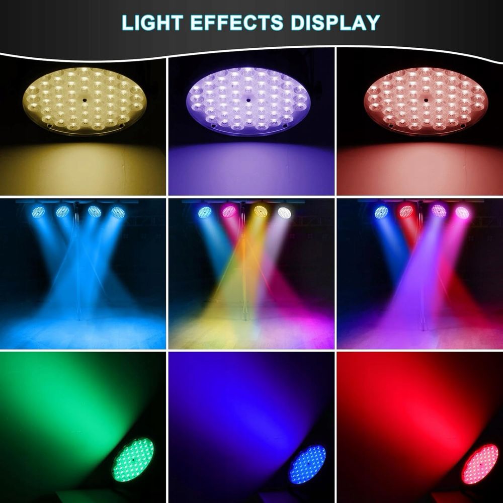 Światło sceniczne DJ, 54x1,5W RGB 3w1 DMX512