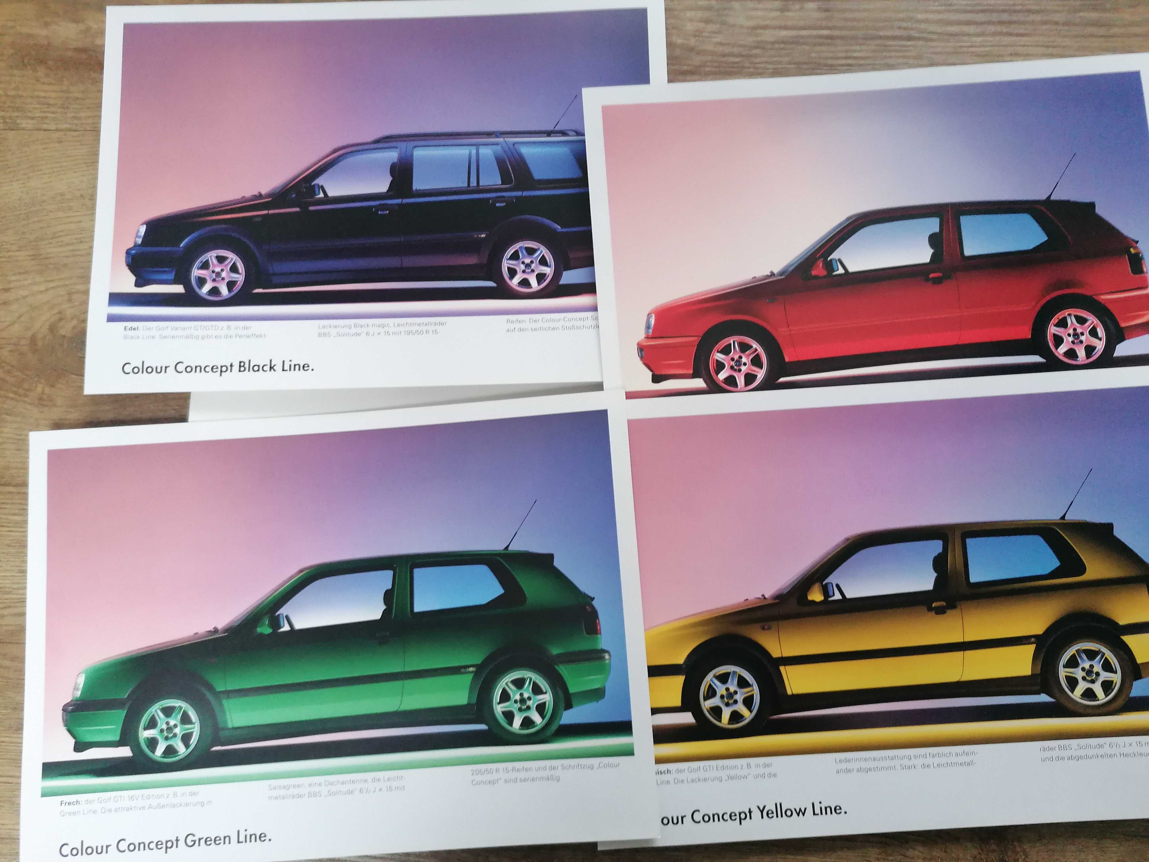 Prospekt VW Golf III Colour Concept